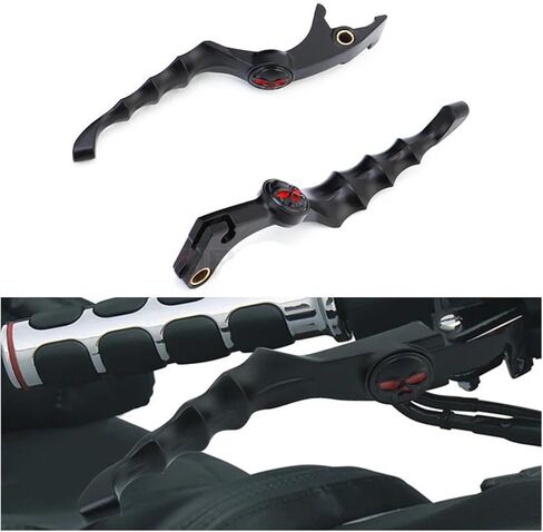 Motorcycle Brake Clutch Lever for Honda Shadow VT400 750 VLX VT400 600 VTX1300 Motorcycle Handlebar Aluminum Skull Brake Clutch Lever Clutch Handle in Saudi Arabia
