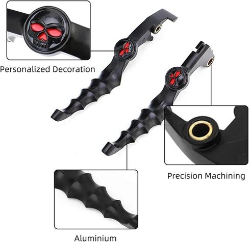 Motorcycle Brake Clutch Lever for Honda Shadow VT400 750 VLX VT400 600 VTX1300 Motorcycle Handlebar Aluminum Skull Brake Clutch Lever Clutch Handle in Saudi Arabia