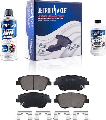 Detroit Axle - Rear Brake Kit for Ford 2022-2023 Maverick 11.89" inch Disc Brake Rotors Ceramic Brakes Pads with Hardware Replacement in Saudi Arabia