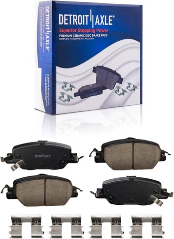 Detroit Axle - Rear Brake Kit for Ford 2022-2023 Maverick 11.89" inch Disc Brake Rotors Ceramic Brakes Pads with Hardware Replacement in Saudi Arabia