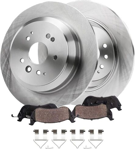 Detroit Axle - Rear Brake Kit for Ford 2022-2023 Maverick 11.89" inch Disc Brake Rotors Ceramic Brakes Pads with Hardware Replacement in Saudi Arabia