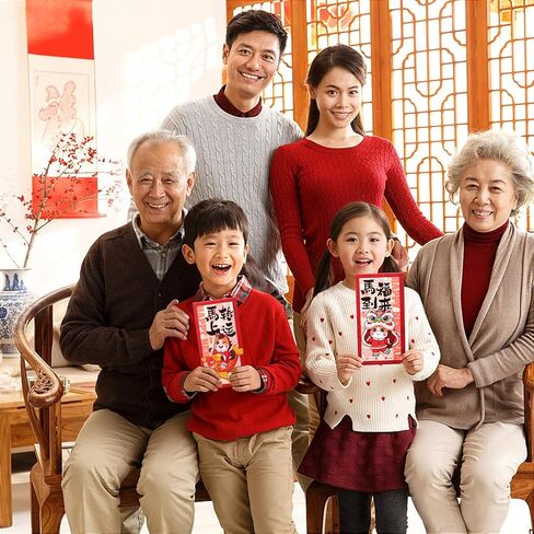 12 قطعة المظاريف الصينية الحمراء للمال 2024 التنين السنة القمرية الجديدة ، المظاريف الحمراء السنة الصينية الجديدة 6 تصاميم لطيف الكرتون التنين in Kuwait