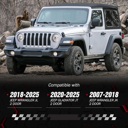 Door Storage System Hangers Rack Bracket Compatible with 2007-2026 Jeep Gladiator JT & Wrangler JK JKU JL JLU Unlimited 2 Doors, Wall Mounted Removable Doors Holder (Front & Rear Doors, Black) in Saudi Arabia
