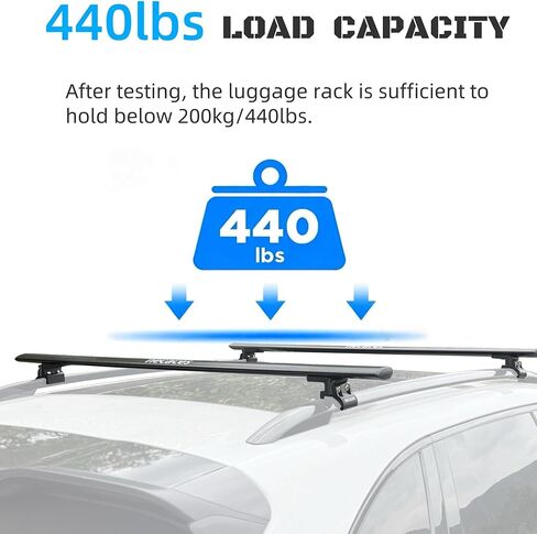 47 Inch Aluminum Roof Rack Cross Bars Universal Fit Flush/Closed Rails with a Gap,Adjustable Cargo Bars, Hold 440 LBS. in Saudi Arabia