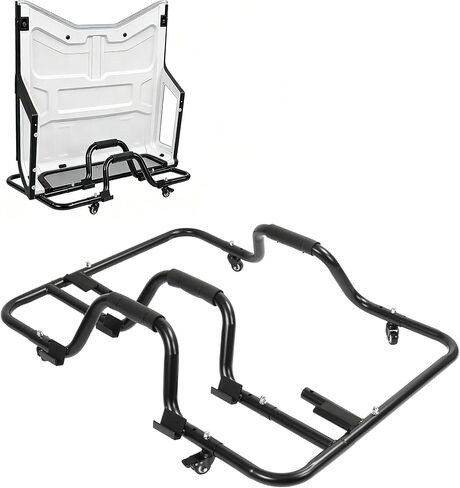 رف تخزين صلب متوافق مع 1976-2025 Jeep Wrangler CJ-7/YJ/TJ/JK/JL حامل عجلات الفرامل المنزلقة المطلية بالمسحوق باللون الأسود in Saudi Arabia
