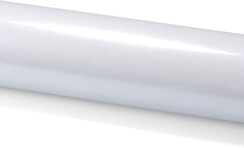 12"X60" (1FTx5FT) Pearl White Premium Super Gloss Metallic Glossy Sticker Decal DIY Car Auto Vehicle Vinyl Wrap Air Release Bubble Free Self Adhesive Peel and Stick Free Tool Kit in Saudi Arabia