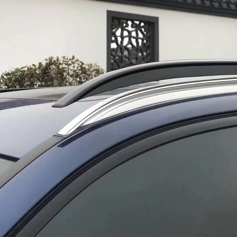 غطاء السكك الحديدية لرف السقف أسود لامع يناسب BMW X3 G01 2018 2019 2020 2021 2022 2023 2024 فضي محدث إلى الأسود in Saudi Arabia