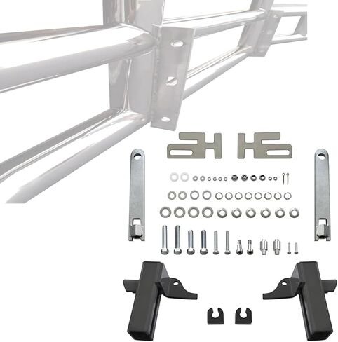 دعامة حماية الغزلان متوافقة مع 2008-2021 Kenworth T660 Kenworth T680 Deer Bumper Guard (أقواس منفصلة) in Saudi Arabia
