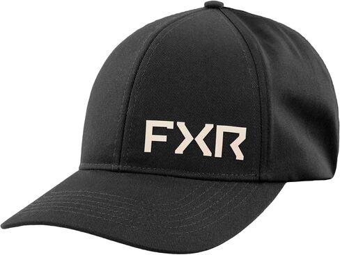 قبعة FXR Evo مصنوعة من القطن ذات حافة منحنية وشريط مرن أسود/عظمة - كبير/كبير جدًا in Saudi Arabia