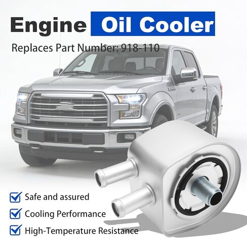 918-110 Engine Oil Cooler, Replacement for Ford F Series 150 250 350 450 550 E 350 450 Econoline Excursion 5.4L V8 6.8L V10 1998-2007, Replaces FO4000100 4C3Z6A642A in Kuwait