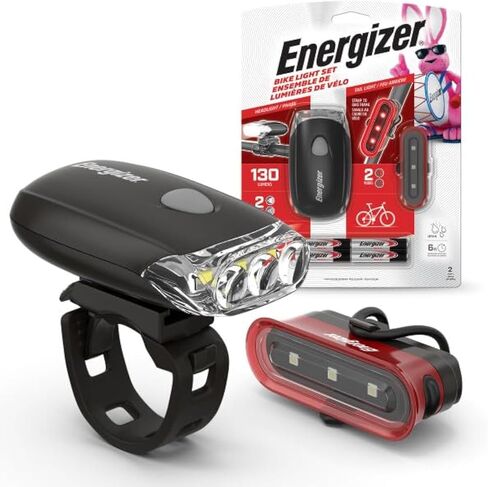 Energizer Bike Light, 130 Lumen, Weather Resistant Clip Light for Bicycles, Batteries Included in Kuwait