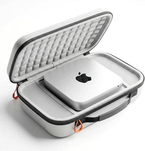 حقيبة حمل متوافقة مع شريحة كمبيوتر Apple 2024 Mac mini المكتبي M4 / شريحة M4 Pro (جراب أبيض) in Kuwait