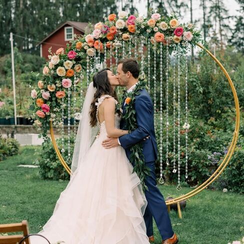 24 Pcs Clear Acrylic Crystal Garland Strands Hanging Chandelier Beaded Chain Ornament String Decorations Beaded Chain Garland Curtain for Wedding Party Manzanita Tree Centerpiece(39 Inch) in Kuwait