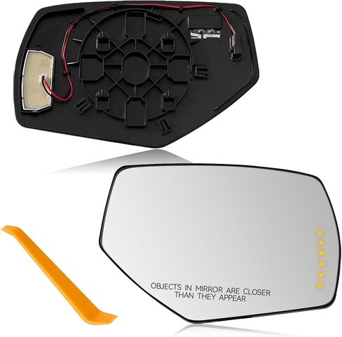 Driver Side Mirror Replacement For 2014-2017 Chevy Silverado 1500 2500HD 3500HD, 2015-2017 GMC Sierra 1500 2500 3500 - Mirror With Rear Holder and Spotter Glass Turn Signal 22753637 GM1324146 in Kuwait