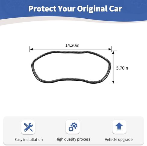 RT-TCZ for Challenger Carbon Fiber Instrument Panel Gauge Trim Cover for Dodge Challenger 2015-2023 Carbon Fiber Interior Accessories in Saudi Arabia