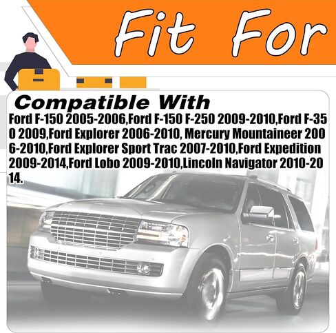 مجموعة محرك الحزام السربنتين الموتر وبكرة المهمل المتوافقة مع Ford Expedition F150 F250 F350 Lincoln Navigator Mercury Mountaineer استبدال # 90K-38274A 6PK2605 ACK061025 in Saudi Arabia