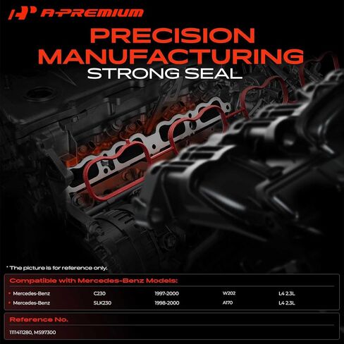 مجموعة حشية مشعب سحب المحرك السفلي A-Premium متوافقة مع سلسلة مرسيدس بنز W202 C230 1997-2000، سلسلة A170 SLK230 1998-2000، 2.3 لتر in Saudi Arabia
