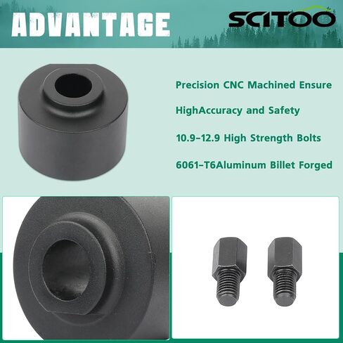 طقم رفع التسوية الأمامية مقاس 3 بوصات من SCITOO مناسب لسيارات Ford F-150، وF-250 F-350 Super Duty، Explorer، Ranger | لفورد برونكو | لفورد برونكو الثاني | من أجل رحلة فورد فواصل دعامة مزورة in Saudi Arabia