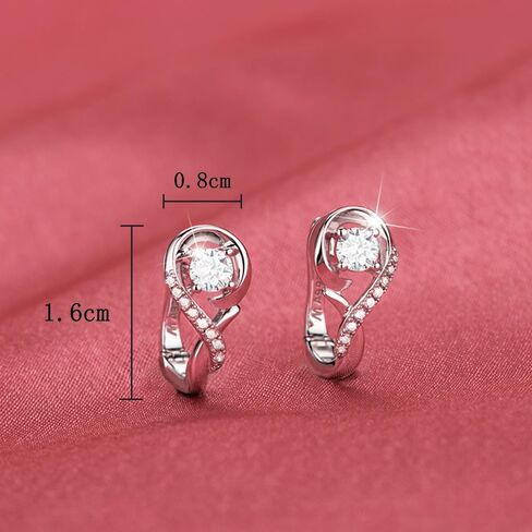 Halolux Lymphvity Germanium Earrings, Lymphatic Drainage Magtherapy Therapeutic Rhinestones Earring Lymph Sparkle CZ Hoop Jewelry Gifts for Women Men in Saudi Arabia