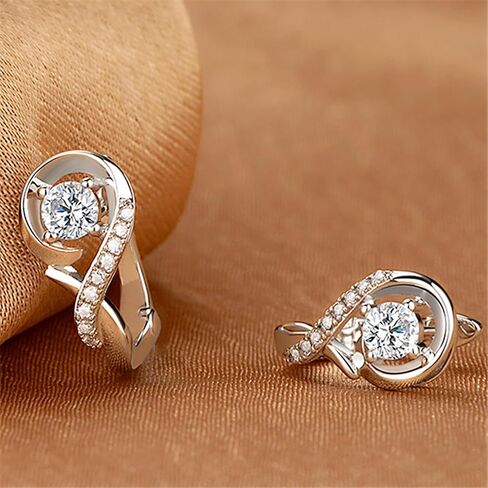 Halolux Lymphvity Germanium Earrings, Lymphatic Drainage Magtherapy Therapeutic Rhinestones Earring Lymph Sparkle CZ Hoop Jewelry Gifts for Women Men in Saudi Arabia