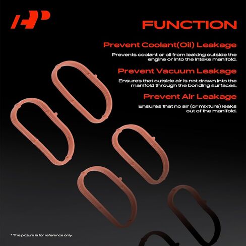 A-Premium Upper Fuel Injection Plenum Gasket Set Compatible with Jeep Wrangler 2007-2011 & Dodge Grand Caravan 2001-2010, Caravan & Chrysler Town & Country, Pacifica, Voyager & Volkswagen Routan in Saudi Arabia