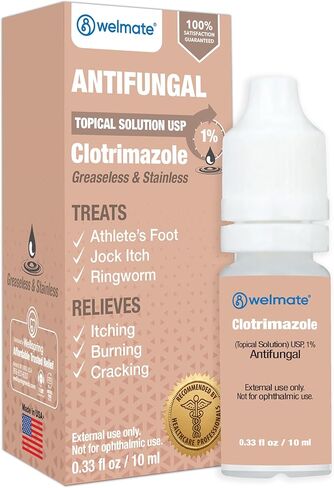 WELMATE كلوتريمازول 1% محلول موضعي مضاد للفطريات، 0.33 أونصة سائلة in Kuwait