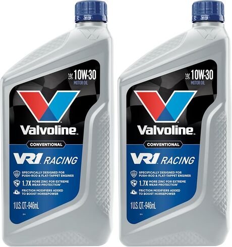 زيت محرك فالفولين VR1 Racing الاصطناعية SAE 20W-50، 1 كيو تي، علبة 6 in Kuwait