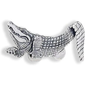 بروش جيب التمساح للرجال بدلة عتيقة جيب حيوان للجنسين دبابيس ملابس إكسسوارات لحفلات الزفاف وأعياد الميلاد in Kuwait