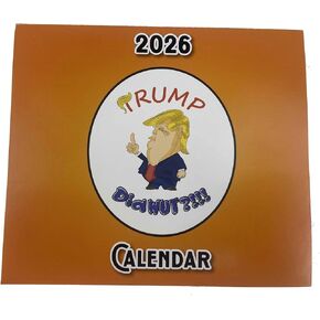 Trump Did WUT?!!! 2026 Daily Desk Calendar – Page-a-Day Political Quotes & Commentary, 318 Tear-Off Pages with Stand, Trump Tangerine & White Design in Saudi Arabia