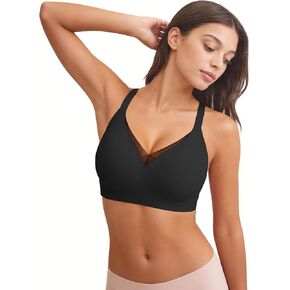 جيلي حمالة الصدر اللاسلكية مثير شبكة الخامس الرقبة اللاسلكية جيلي الصدرية Bralettes التغطية الكاملة الراحة داعمة in Kuwait