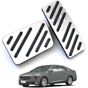 Car Pedal Covers for Cadillac XTS 2013 2014 2015 2016 2017 2018 2019, Auto Aluminum Gas Pedal Covers Accessories Replacement, Non-Slip Accelerator Brake Foot Rest Pedals(Set of 2) in Kuwait