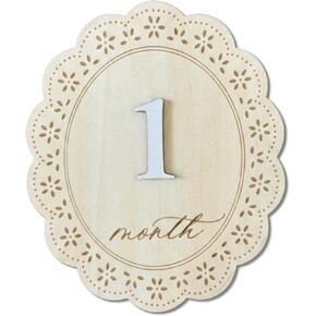 Baby Girl Monthly Milestone Signs, 1-12 Monthly Baby Milestone Girl, Newborn Photography Props Double-Sided, Nursery Decor for Girls (M03) in Saudi Arabia