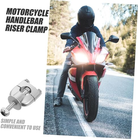 Luxshiny Ergonomic Motorcycle Handlebar Riser Clamp 7/8 Handlebar Clamps for Powersports in Saudi Arabia