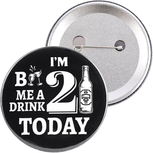 I’m 21 Buy Me A Drink 21st Birthday Pin, 2.3in Funny 21th Birthday Badge Happy Party Button Decorations for Men Women Party Favors Gifts for Her or Him in Saudi Arabia