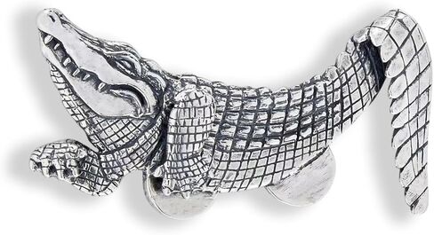 بروش جيب التمساح للرجال بدلة عتيقة جيب حيوان للجنسين دبابيس ملابس إكسسوارات لحفلات الزفاف وأعياد الميلاد in Kuwait