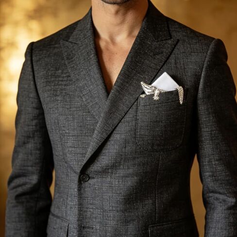 بروش جيب التمساح للرجال بدلة عتيقة جيب حيوان للجنسين دبابيس ملابس إكسسوارات لحفلات الزفاف وأعياد الميلاد in Kuwait