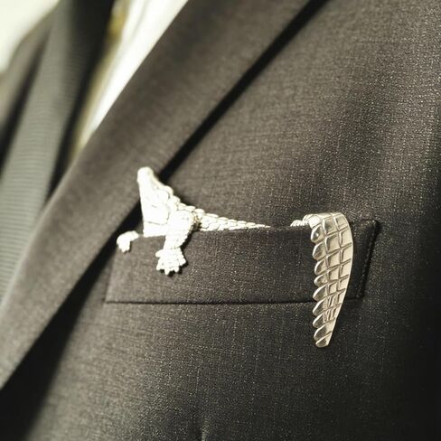 بروش جيب التمساح للرجال بدلة عتيقة جيب حيوان للجنسين دبابيس ملابس إكسسوارات لحفلات الزفاف وأعياد الميلاد in Kuwait