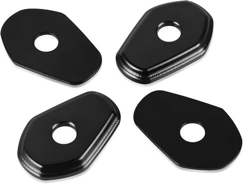 4Pcs Motorcycle Turn Signal Adapter Spacers Universal for Suzuki DR-Z 400 SM GSX-R 600 750 1000 1300 Hayabusa SV 650 S SV 1000 S-Black in Saudi Arabia
