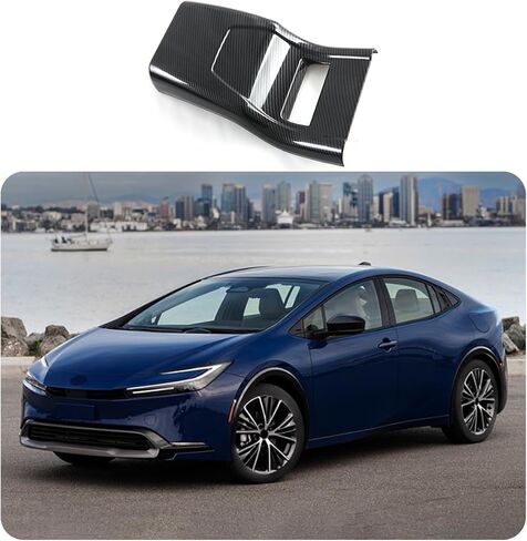 Car Accessories Fit for Toyota New Prius 2023 2024 2025 2026 Interior Armrest Rear Air Outlet Vent Cover Trim (Carbon Fiber Style) 1PCS ABS in Saudi Arabia