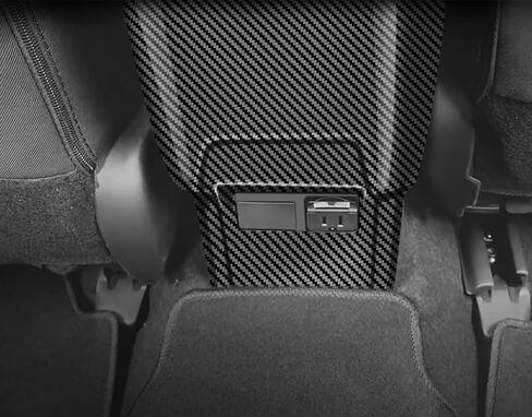 Car Accessories Fit for Toyota New Prius 2023 2024 2025 2026 Interior Armrest Rear Air Outlet Vent Cover Trim (Carbon Fiber Style) 1PCS ABS in Saudi Arabia