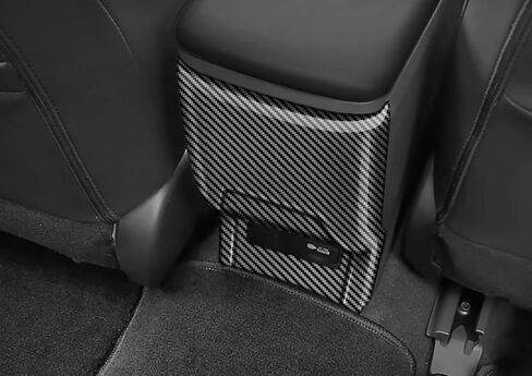 Car Accessories Fit for Toyota New Prius 2023 2024 2025 2026 Interior Armrest Rear Air Outlet Vent Cover Trim (Carbon Fiber Style) 1PCS ABS in Saudi Arabia