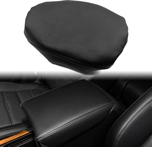 Black Center Console Cover Compatible with Honda CRV 2017 2018 2019 2020 2021 2022 Faux Leather Car Armrest Cover, Armrest Box Cover Saver, Interior Accessories in Saudi Arabia