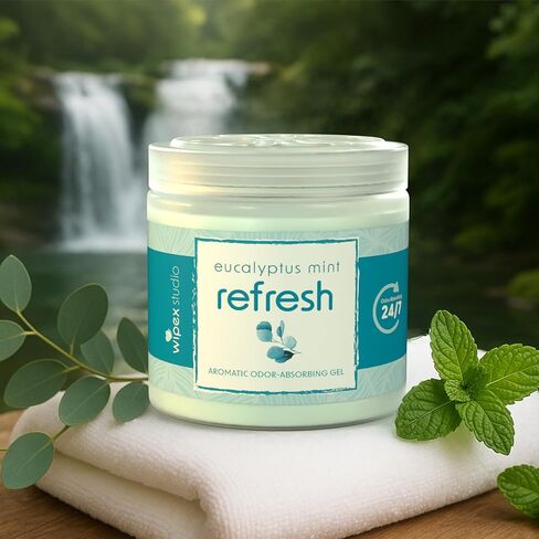 مجموعة متنوعة من مرطبان جل مزيل الرائحة من ويبيكس، 3 عبوات - مزيل الرائحة للمنزل، ممتص للرائحة مع عشب الليمون الملهم، والأوكالبتوس المنعش والنعناع، ​​ورائحة اللافندر الهادئة، 3 عبوات in Kuwait