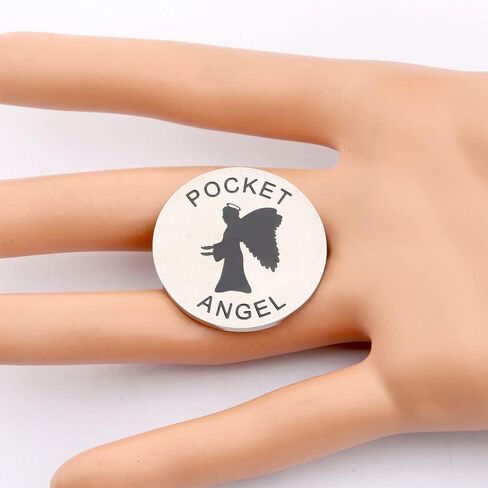 MAOFAED Guardian Angel هدية Guardian Angel Pocket Token هدية ملهمة لها (أتمنى لك يومًا سيئًا) in Saudi Arabia