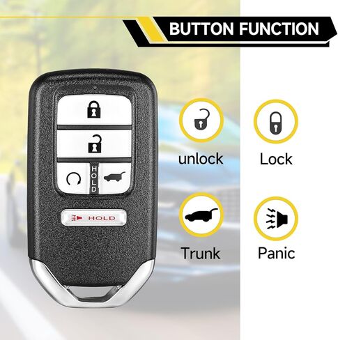 استبدال المفتاح الذكي فوب يناسب هوندا بايلوت CR-V سيفيك 2016-2021 دخول السيارة بدون مفتاح عن بعد 433 ميجا هرتز 47 KR5V2X 72147-TG7-A11 72147-TLA-A01 72147-TLA-A02 in Kuwait