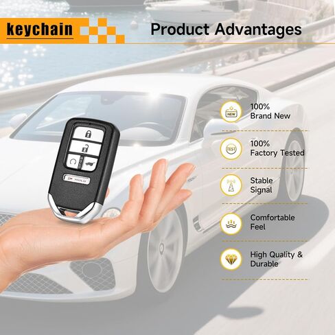 استبدال المفتاح الذكي فوب يناسب هوندا بايلوت CR-V سيفيك 2016-2021 دخول السيارة بدون مفتاح عن بعد 433 ميجا هرتز 47 KR5V2X 72147-TG7-A11 72147-TLA-A01 72147-TLA-A02 in Kuwait