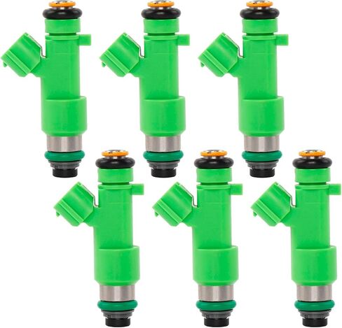 16600-JK20A Fuel Injectors 6PCS 12 Holes Compatible with Nissan Frontier 350Z Altima Murano Pathfinder Rogue Maxima Infiniti EX35 FX35 G35 M35 2.5L 3.5L 4.0L Replaces FJ1017 16600JA10A 84212342 in Saudi Arabia