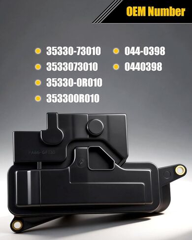 طقم فلتر ناقل الحركة الأوتوماتيكي U760E لسيارة Toyota Camry 2010-2017، 2009-2019 Highlander، 2013-2018 RAV4، 2011-2012 Sienna، 2009-2015 Venza، 11-16 Scion TC يستبدل # 3533073010 353300R010 0440398 in Saudi Arabia