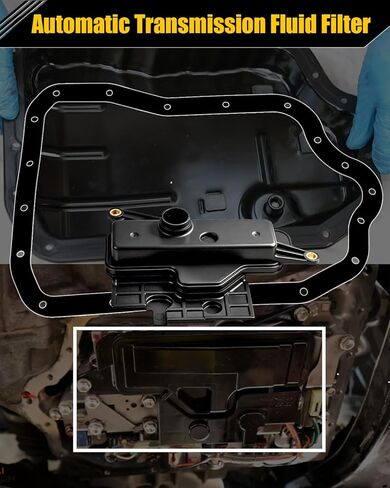 طقم فلتر ناقل الحركة الأوتوماتيكي U760E لسيارة Toyota Camry 2010-2017، 2009-2019 Highlander، 2013-2018 RAV4، 2011-2012 Sienna، 2009-2015 Venza، 11-16 Scion TC يستبدل # 3533073010 353300R010 0440398 in Saudi Arabia