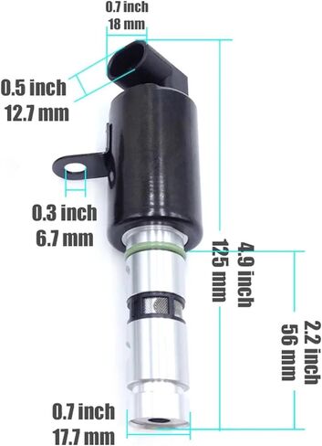2PCS 24355-3E000 24356-3E000 243553E000 VVT Timing Oil Control Valve Left & Right Compatible With Hyundai Santa Fe Compatible With Kia Optima Rondo 2.7L in Kuwait